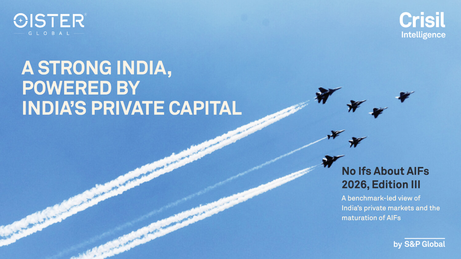Cover of “No Ifs About AIFs 2026, Edition III” report by Oister and CRISIL